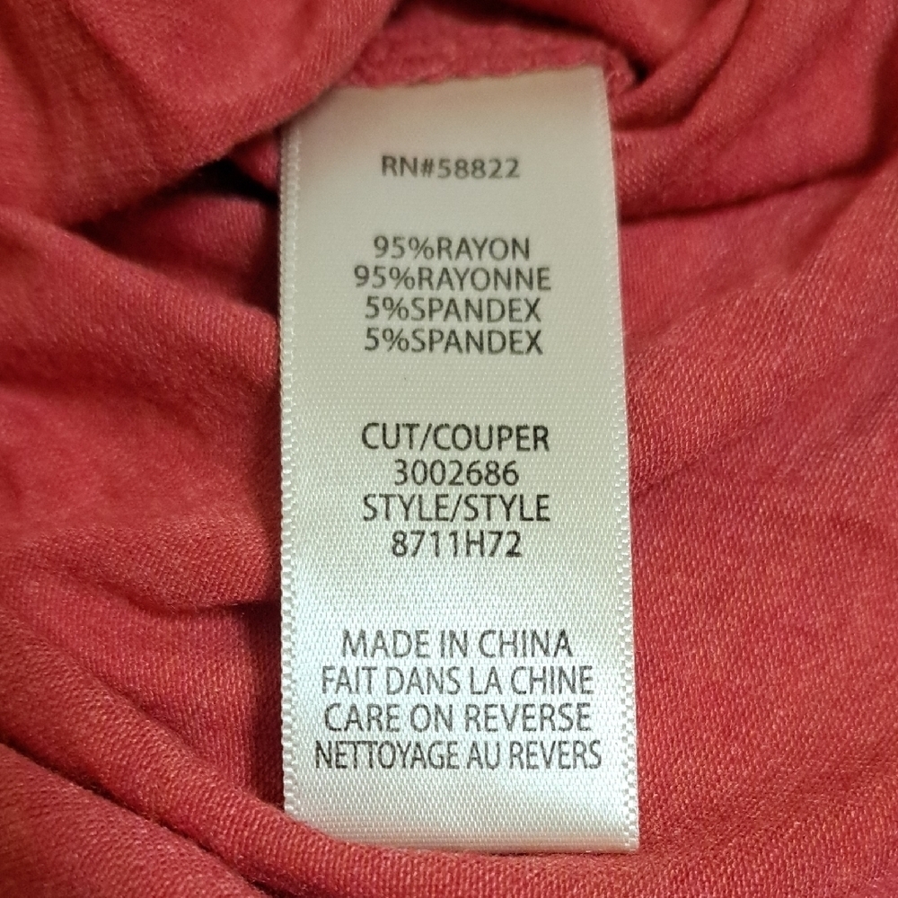 NWT Max Studio red Tie Front Relaxed Blouse, $68.00 - Picture 4 of 4